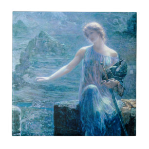 Carreau Valkyrie en robe bleue avec Armure