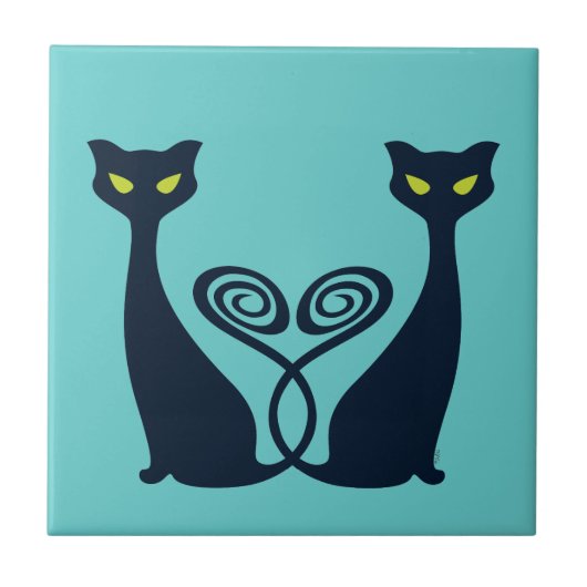 Carreau Vampire Cat Duo (Devant)