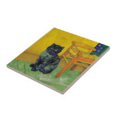 Carreau Van Gogh Black Cat (Côté)