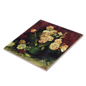 Carreau Van Gogh - Bowl avec Peonies et Roses (Côté)