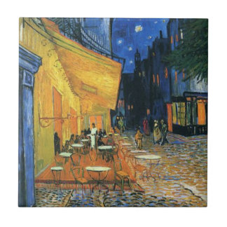 Carreau Van Gogh Célèbre peinture Café Terrasse en soirée