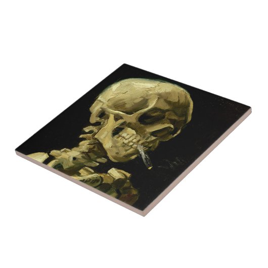 Carreau Van Gogh Fumer du squelette (Côté)