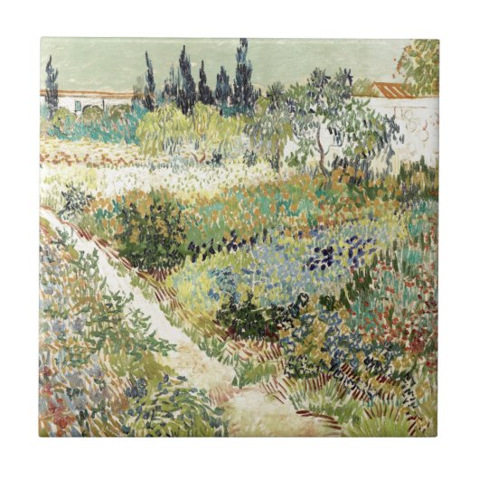 Carreau Van Gogh Garden à Arles 1888 (Devant)