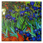 Carreau Van Gogh - Irises, belle peinture<br><div class="desc">La célèbre peinture de Vincent van Gogh en 1889,  Irises</div>