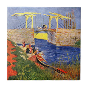 Carreau Van Gogh : Le pont des Langlois à Arles