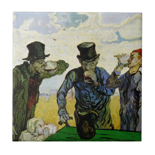 Carreau Van Gogh; Les Buveurs, Post Impressionnisme Vintag