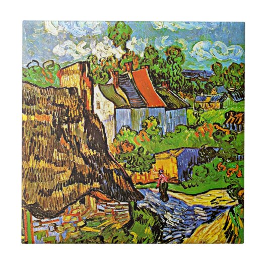 Carreau Van Gogh - Maisons à Auvers (Devant)