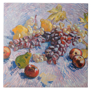 Carreau Van Gogh - Raisins, citrons, poires et pommes,