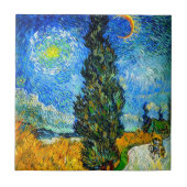 Carreau Van Gogh Road avec Cypress et Star (Devant)