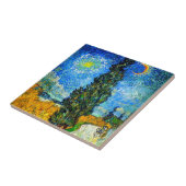 Carreau Van Gogh Road avec Cypress et Star (Côté)