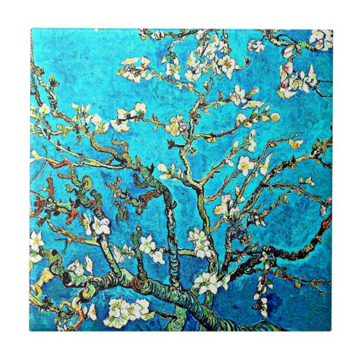 Carreau Van Gogh - Succursales aux fleurs d'amandes (Devant)