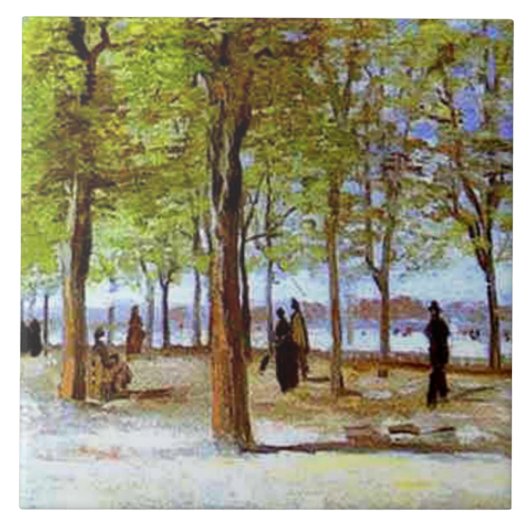 Carreau Van Gogh : Terrasse dans le jardin du Luxembourg (Devant)