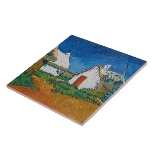 Carreau Van Gogh Trois gîtes blancs à Saintes Maries (Côté)