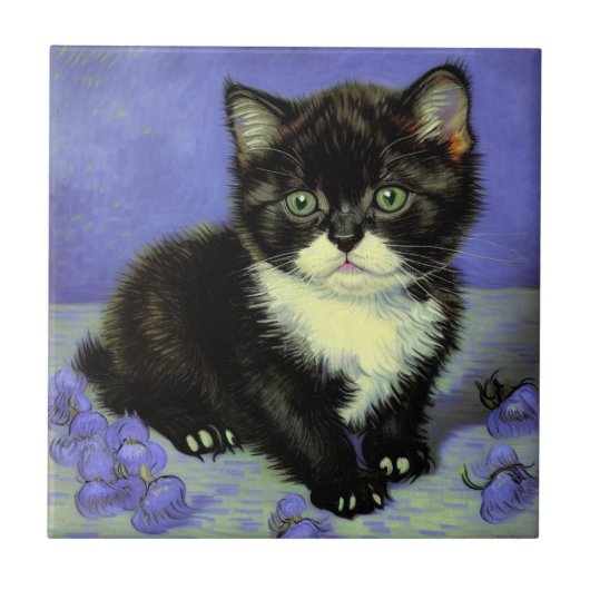 Carreau Van Gogh Tuxedo Kitten (Devant)