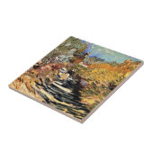 Carreau Van Gogh - Une Route À Saint-Rémy Avec Une Figure  (Côté)