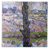 Carreau Van Gogh - Vue d'Arles, vergers fleuris (Devant)