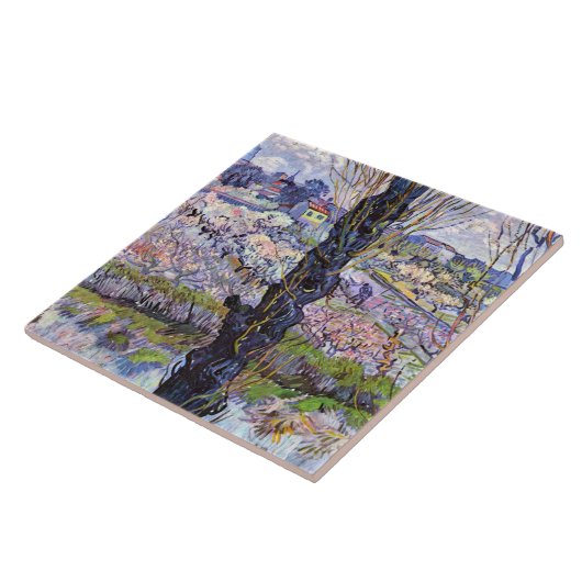 Carreau Van Gogh - Vue d'Arles, vergers fleuris (Côté)