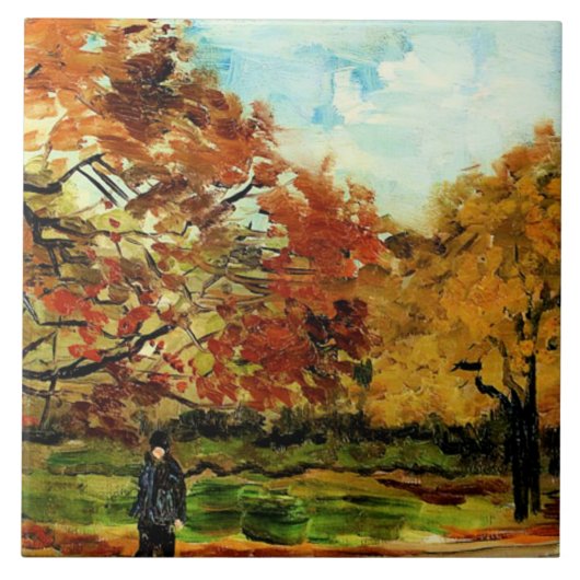 Carreau Van Gogh - Vue d'un parc à Paris (Devant)