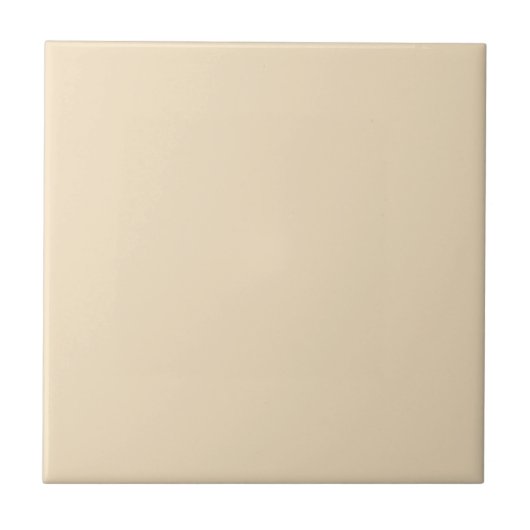 Carreau Vanille Beige couleur solide (Devant)