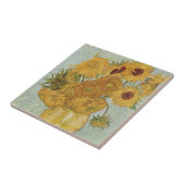 Carreau Vase avec douze tournesols par Van Gogh (Côté)
