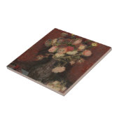 Carreau Vase avec les asters et les Gladioli chinois par (Côté)