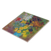 Carreau Vase avec marguerites et anémones, Van Gogh (Côté)