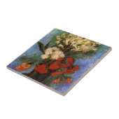 Carreau Vase avec oeillets par Vincent van Gogh (Côté)