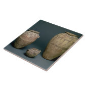 Carreau Vase décoré de diverses frises des animaux et (Côté)