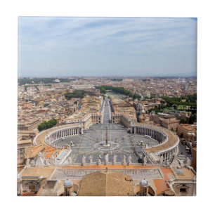 Carreau Vatican, Italie : vue aérienne de la place Saint-P