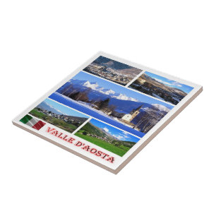 Carreau VDA005 VALLE D'AOSTA, Mosaïque, Italie,