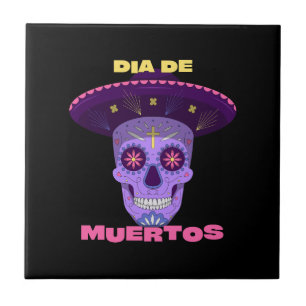 Carreau Vector dia de los muertos - jour des morts