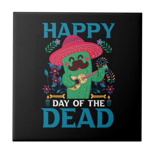 Carreau Vector dia de los muertos t-shirt modèle design (Devant)