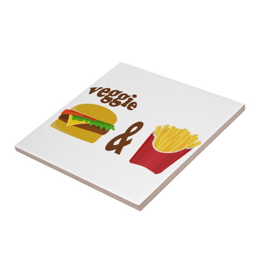 Carreau Veggie Burger et Fries (Côté)