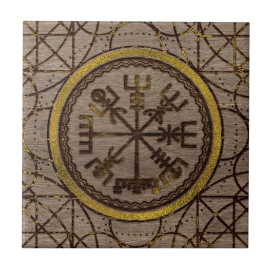 Carreau Vegvisir. La boussole magique de Viking de (Devant)