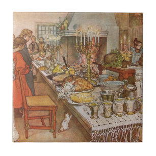 Carreau Veille de Noël Carl Larsson 1904