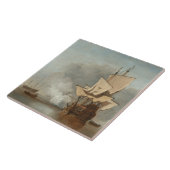 Carreau Velde de paysage marin de beaux-arts (Côté)