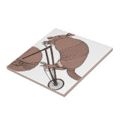 Carreau Vélo d'équitation de tatou avec la roue de tatou (Côté)