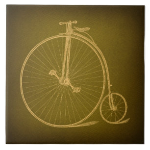 Carreau Vélo Velocipede Vintage à grande roue