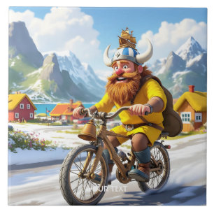 Carreau Vélo Viking Village Imaginaire mignon
