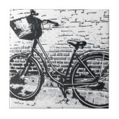 Carreau Vélo Vintage noir rustique (Devant)