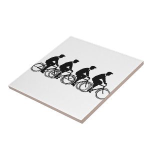 Carreau Vélos de mode vintage Cycliste Conduire