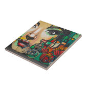 Carreau Vélos sur le mur de Graffiti (Côté)