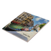 Carreau Venice, Italy, picturesque with gondola and canal, (Côté)