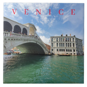 Carreau Venise Rialto Pont vue céramique