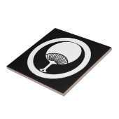 Carreau Ventilateur rond dans un cercle (Côté)