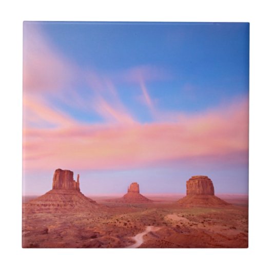 Carreau Vents violents au-dessus de vallée de désert (Devant)