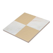 Carreau Vérificateur géométrique en marbre doré moderne (Côté)