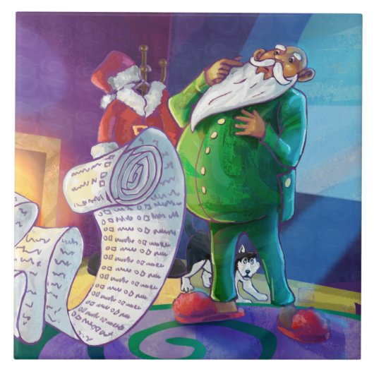 Carreau Vérifier deux fois Père Noël (Devant)