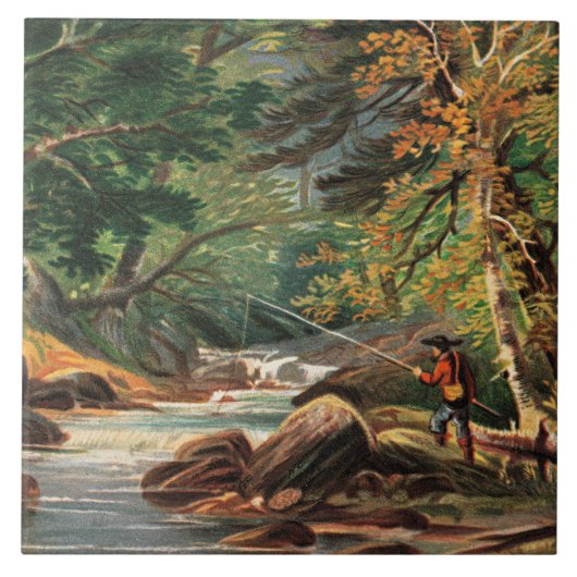 Carreau Vermont Scenery, The Trout Stream, (Devant)