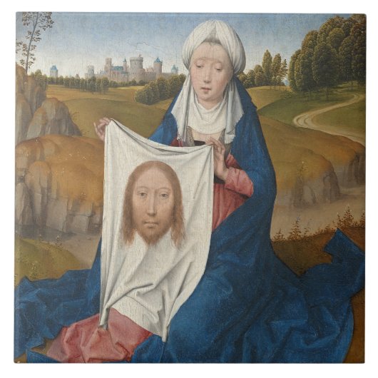 Carreau Veronica de St, c.1470-1475 (huile sur le panneau) (Devant)